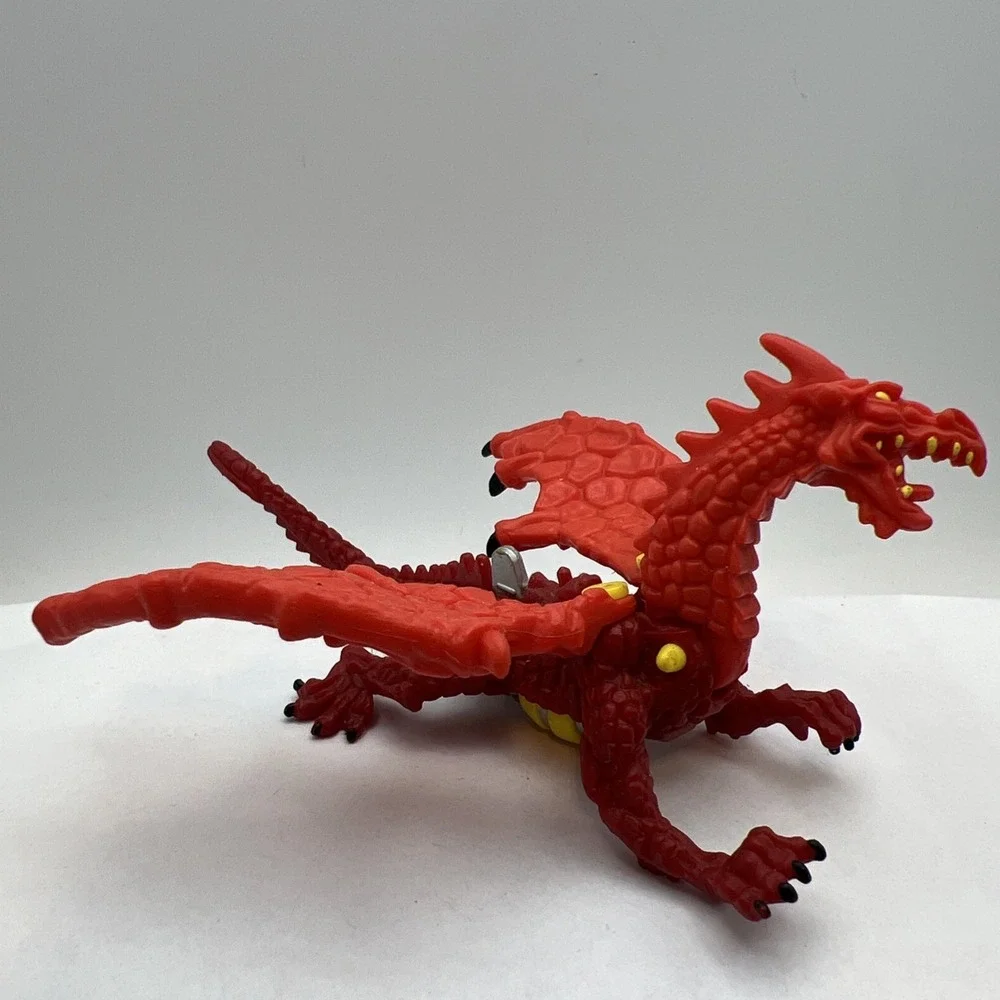 1993 Mighty Max Storm Dragon Red Dragon Figure With Bomb